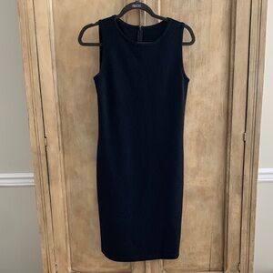 St. John Basics by Marie Gray Classic Black Midi Dress SZ 6 Vintage
